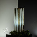 White Ice Onyx Lamp (Exotic Table Lamp #8)