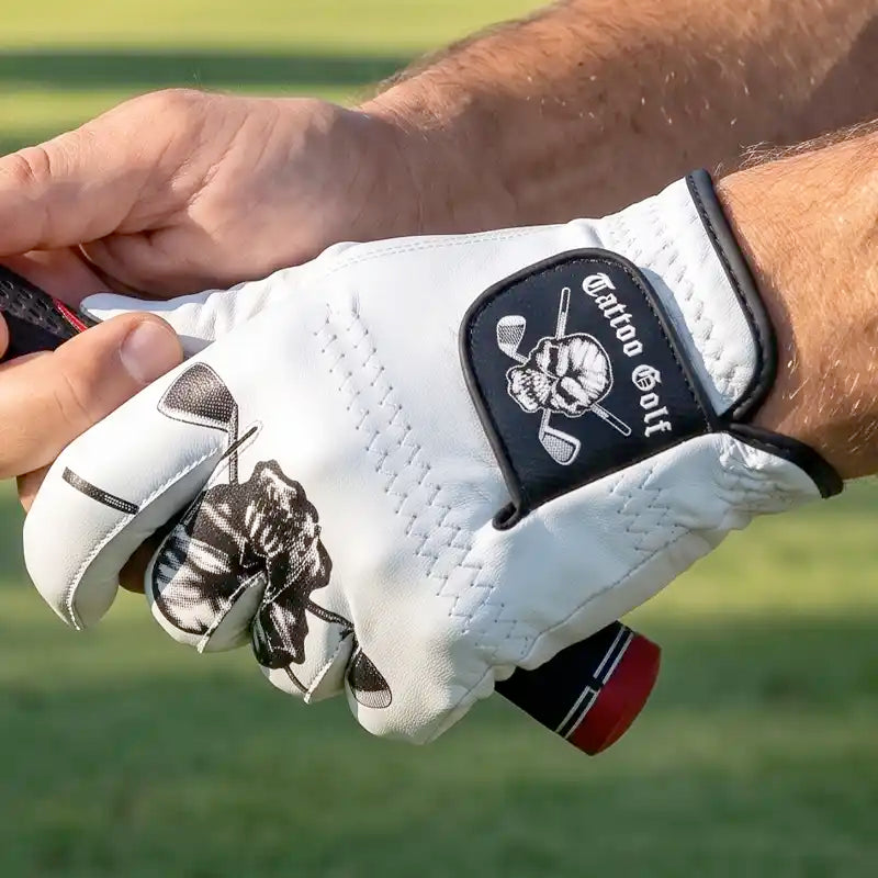 White Cabretta Leather Men's Golf Glove (For Left Handed Golfers)