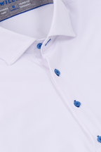 Event Polo Contrast // White Blue