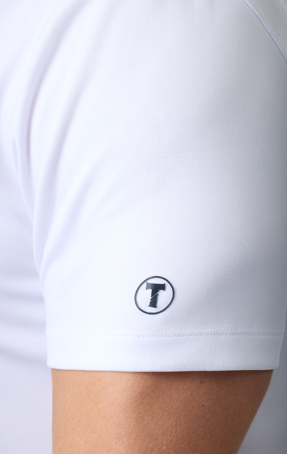 Short Sleeve Button Down Polo Contrast // White Navy