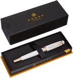 Bailey™ Pearlescent White Lacquer Fine Nib Fountain Pen