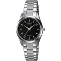 Casio Women's Black Dial Stainless Steel Watch - LTP-1274D-1A