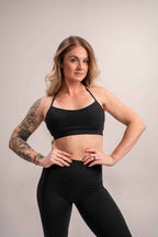 WOMEN'S | DEBUT SPORTS BRA : BLACK