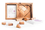 Heart Tangram - two sets with 57 challenge cards