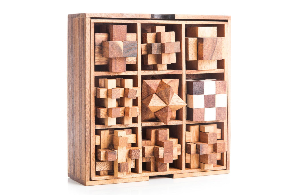 9 Mechanical Puzzle Gift Box - Puzzles For Adults