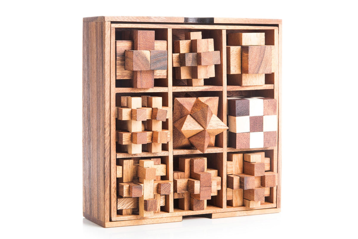 9 Mechanical Puzzle Gift Box - Puzzles For Adults