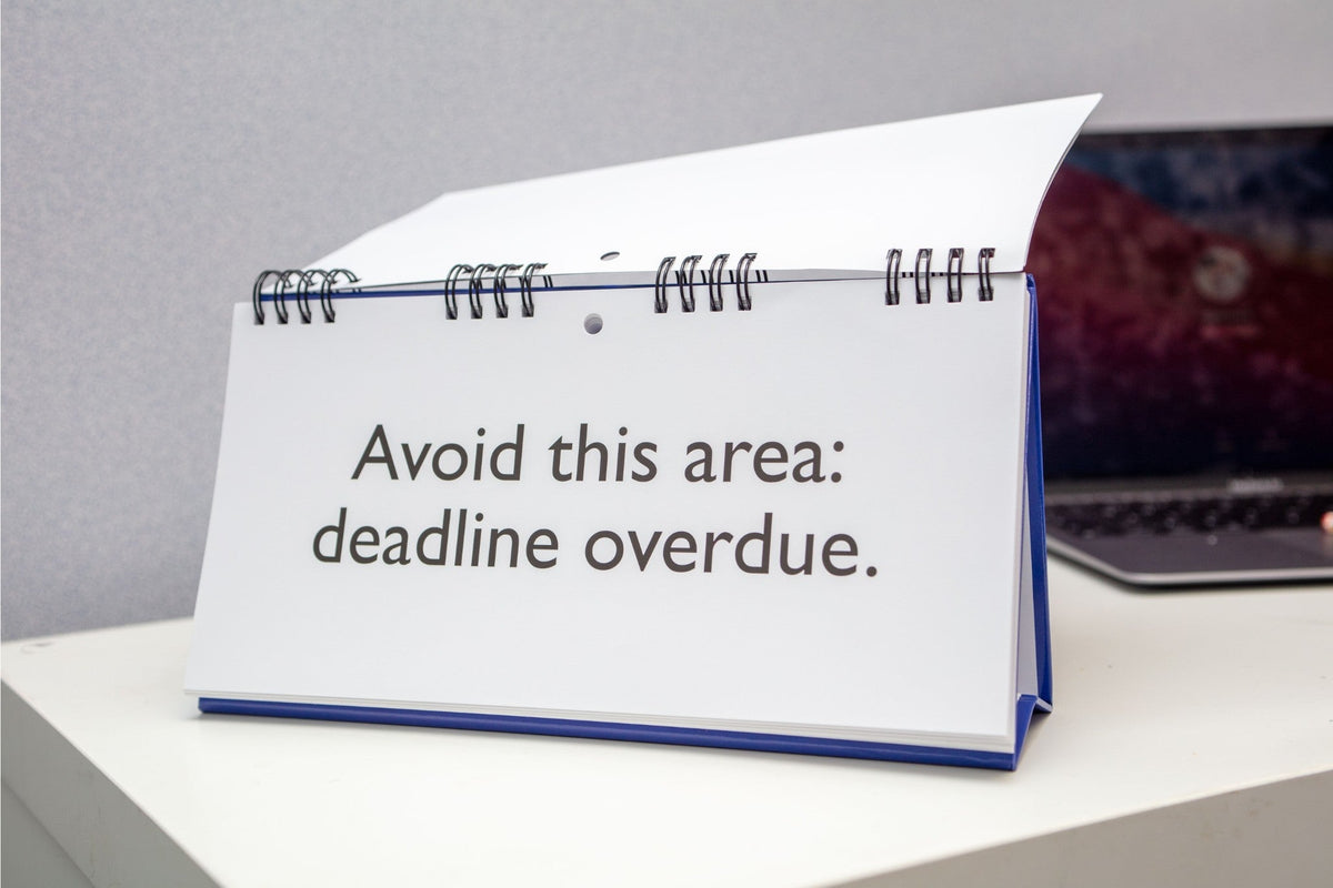 Workplace Mood Swings - Desk Spiral Flip Book - Funny Office Message Table Signs