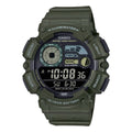 Casio Men's Digital Watch with Green Band - WS-1500H-3BVCF
