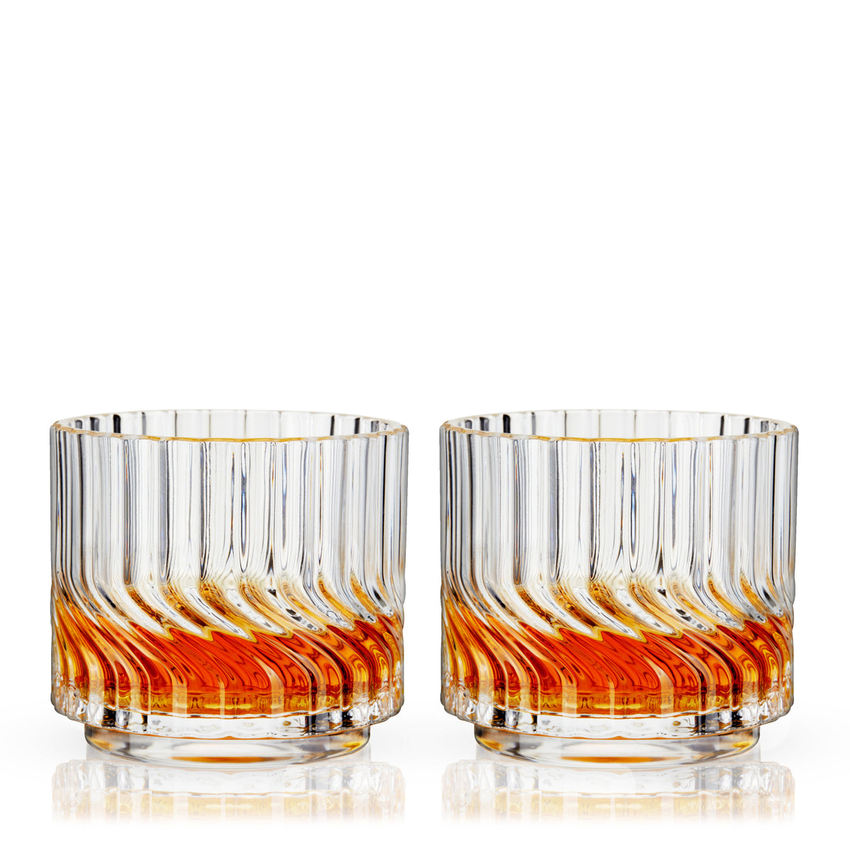 Zephyr Crystal Lowball Tumblers, Set of 2
