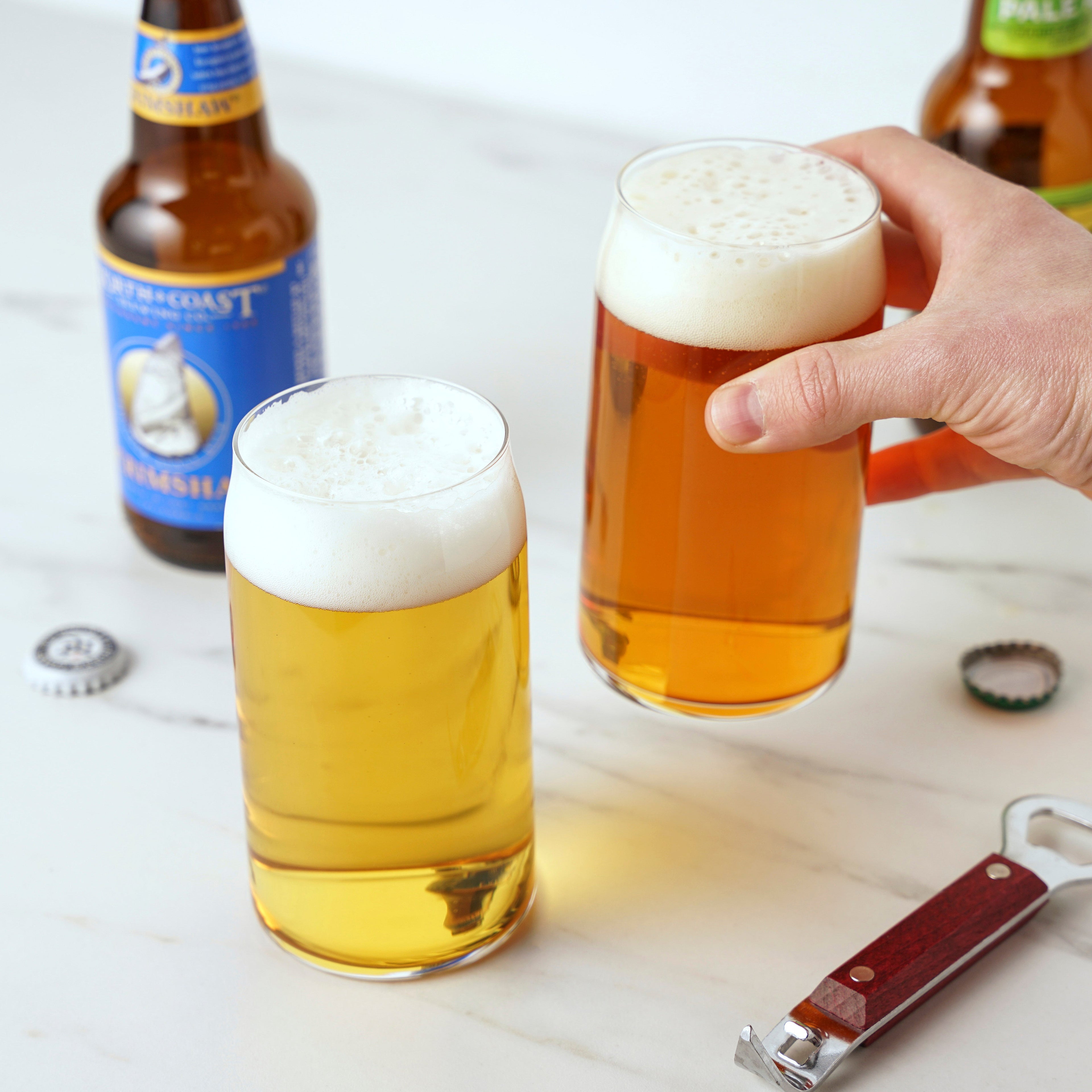 Beer Can Pint Glasses, Set of 4