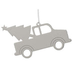 Truck w/Tree Ornament w/White Tassel