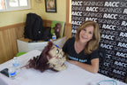 Linda Blair Signed Autographed The Exorcist Mask & Custom Display Stand ACOA ITP