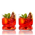 Mercury Crystal Lowball Tumblers, Set of 2