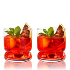 Mercury Crystal Lowball Tumblers, Set of 2