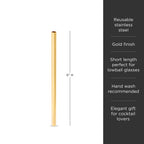 Belmont Lowball Straws Set of 6