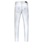 Barocco Style Staple Men's Jeans - White