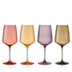 Reserve Nouveau Crystal Wine Glasses in Daybreak, Set of 4