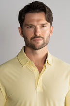 AIR 3 Button Polo Solid // Yellow