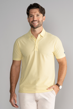 AIR 3 Button Polo Solid // Yellow