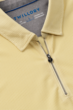 AIR Zip Polo Solid // Yellow