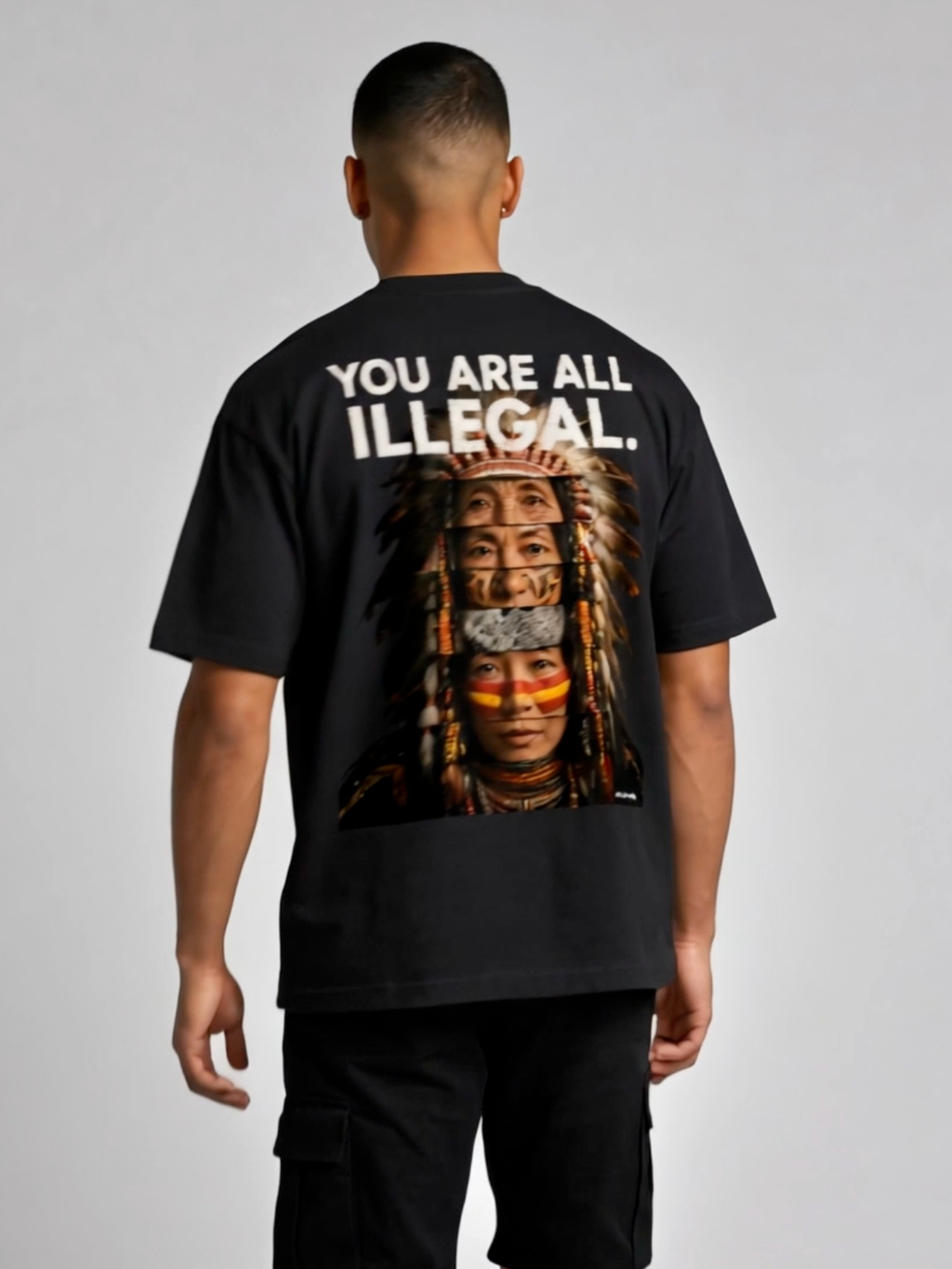 'You Are All Illegal' Oversized Heavyweight Graphic Tee