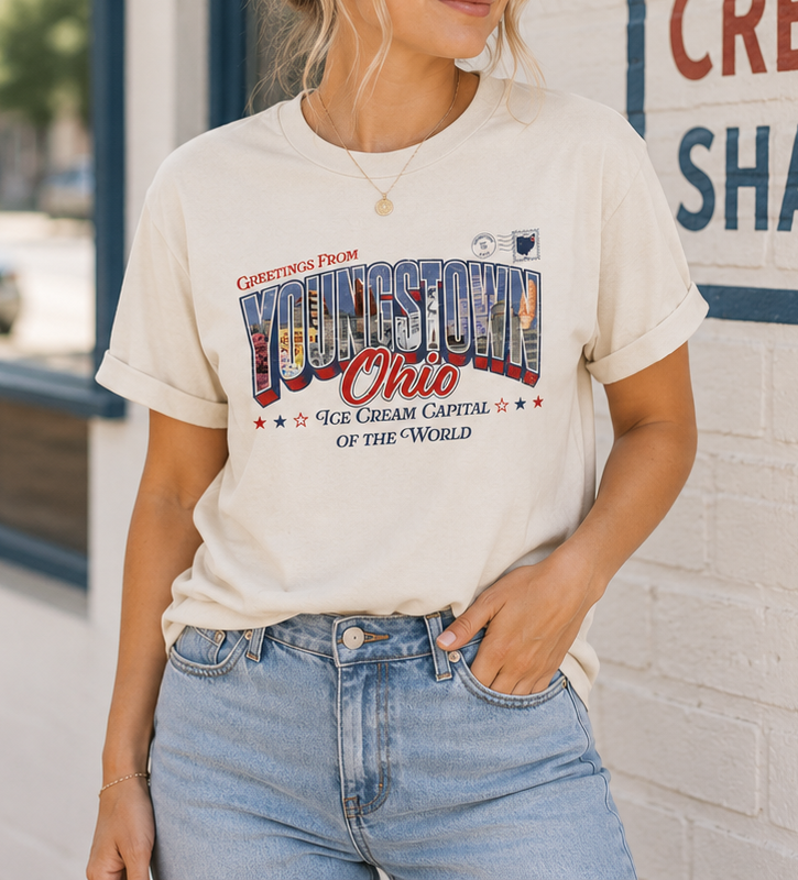 Youngstown Ohio - Ice Cream Capital! Tee | SMVT Exclusive | National Ice Cream Day