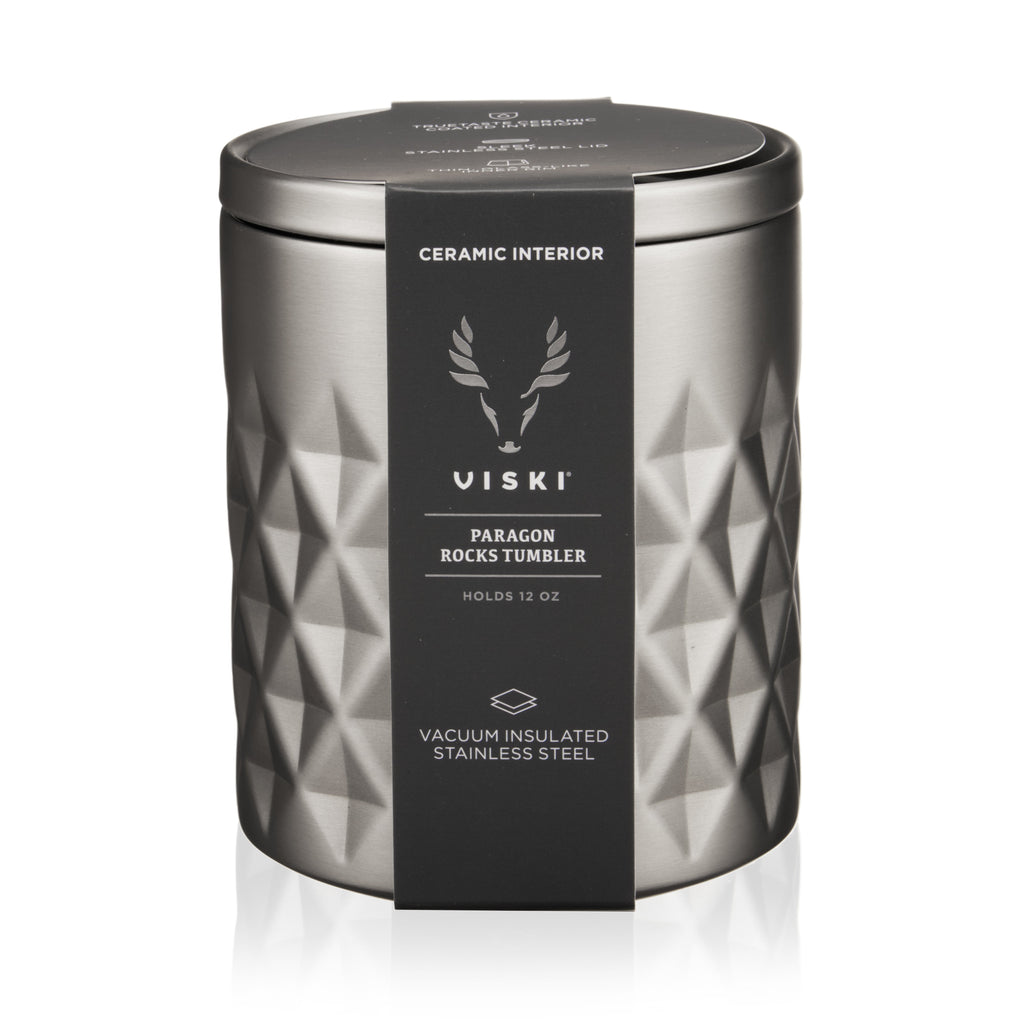 Paragon Stainless Steel Rocks Tumbler in Platinum