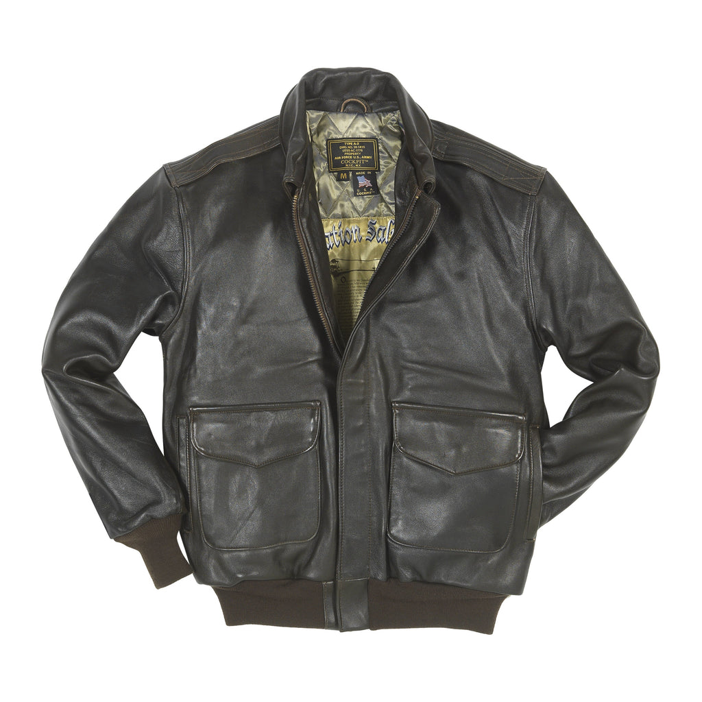 Men's Antique Lambskin Leather Jacket Z2567MM in Brown