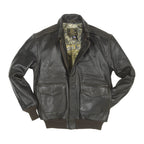 Men's Antique Lambskin Leather Jacket Z2567MM in Brown