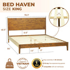 Haven Solid Wood Bed Frame