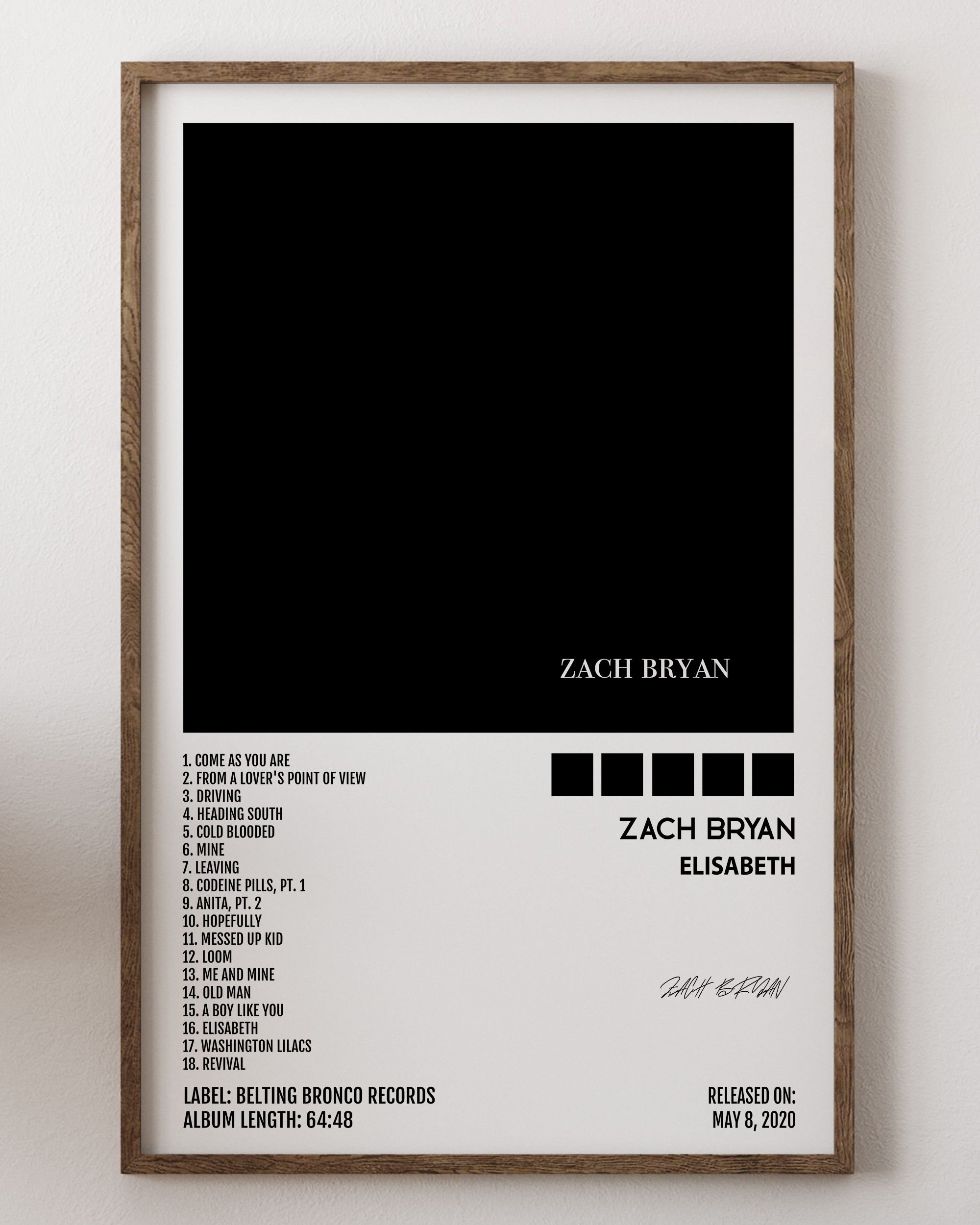 Zach Bryan- Elisabeth