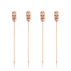 Pacific Tiki Cocktail Picks in Copper Set of 4