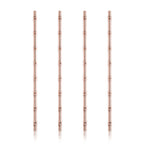 Pacific Bamboo Straws in Copper Set of 4