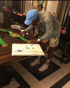 Floyd Money Mayweather Jr. Autographed w Pound4Pound Best Quote Art Framed Canvas BAS
