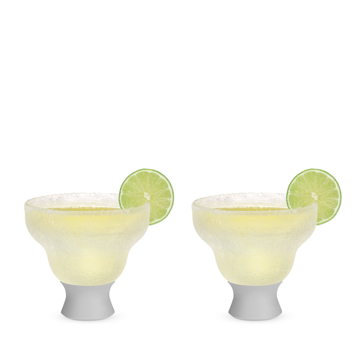 Glass Margarita FREEZE™ in Gray, Set of 2