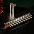 Stainless Steel Cigar Holder and Flask