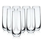 Stemless Champagne Flutes Set of 8